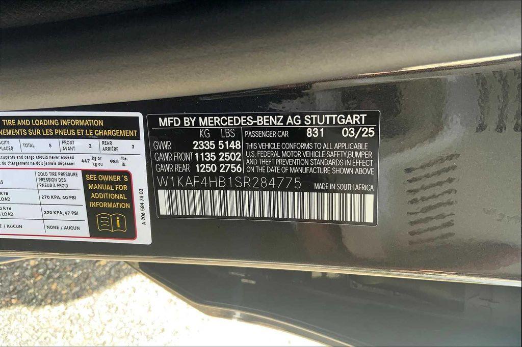 new 2025 Mercedes-Benz C-Class car, priced at $56,345