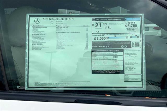 new 2025 Mercedes-Benz GLS 450 car, priced at $97,430