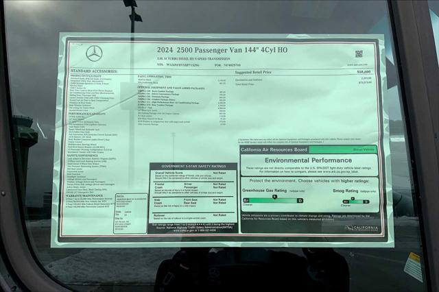 new 2024 Mercedes-Benz Sprinter 2500 car, priced at $73,075