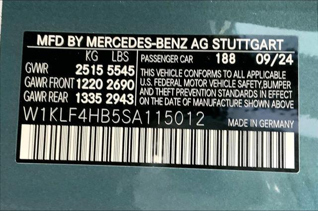 new 2025 Mercedes-Benz E-Class car, priced at $74,255
