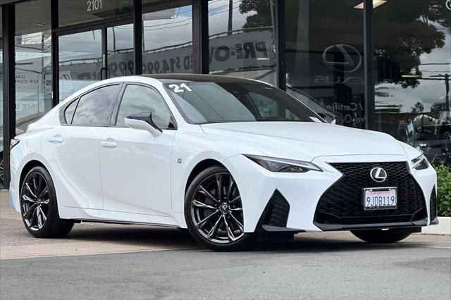 used 2021 Lexus IS 350 car, priced at $43,588