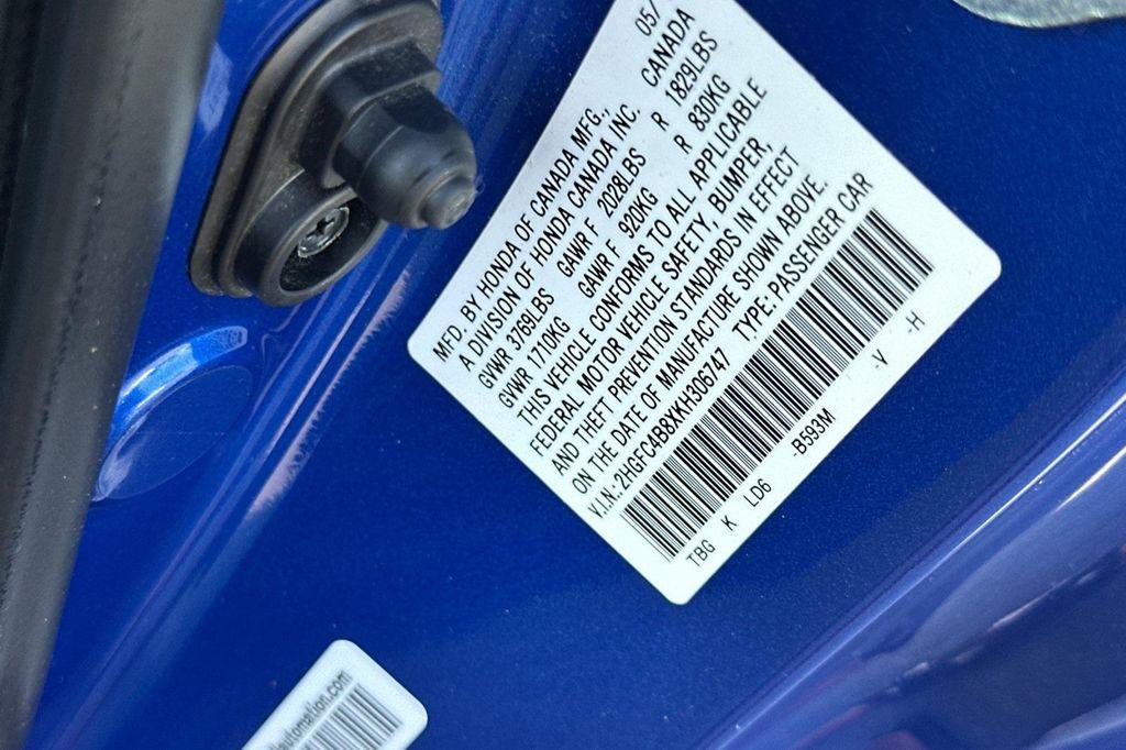 used 2019 Honda Civic car, priced at $19,788