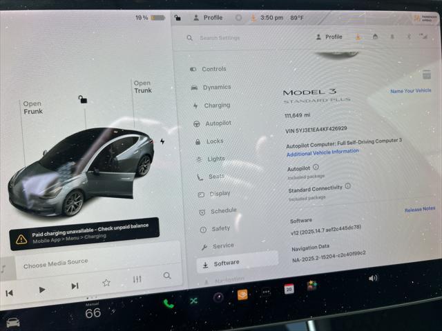 used 2019 Tesla Model 3 car, priced at $16,588