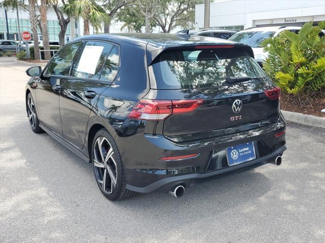 used 2024 Volkswagen Golf GTI car, priced at $33,380