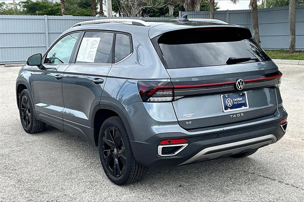 used 2025 Volkswagen Taos car, priced at $24,583