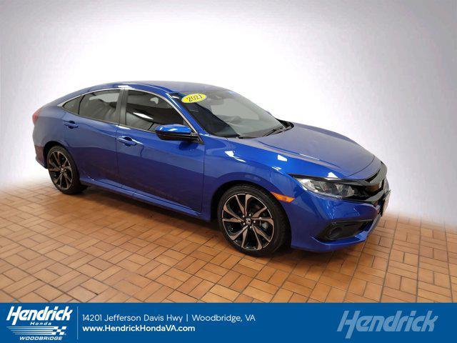 used 2021 Honda Civic car, priced at $24,995