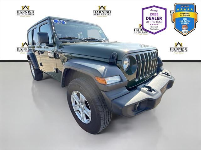 used 2022 Jeep Wrangler Unlimited car, priced at $29,970