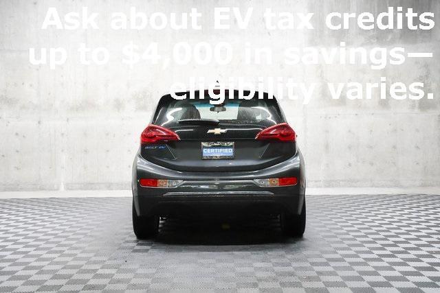 used 2021 Chevrolet Bolt EV car, priced at $19,491