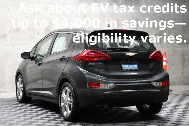 used 2021 Chevrolet Bolt EV car, priced at $19,491