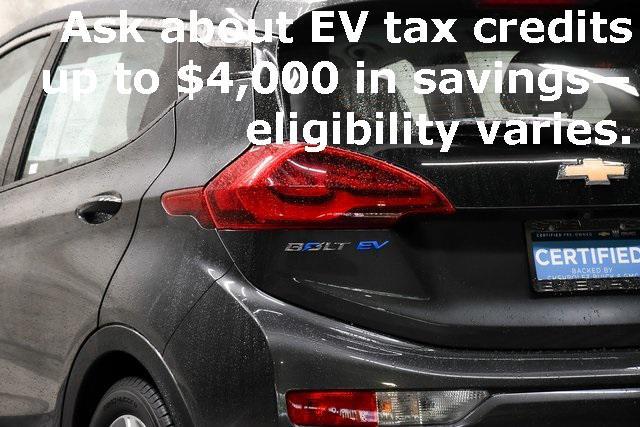 used 2021 Chevrolet Bolt EV car, priced at $19,491