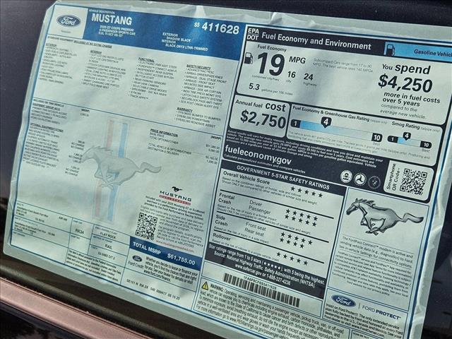 new 2025 Ford Mustang car, priced at $52,216