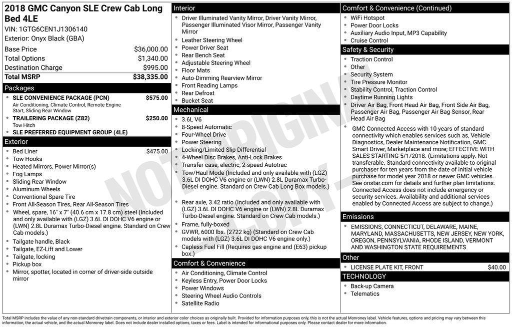 used 2018 GMC Canyon car, priced at $20,990