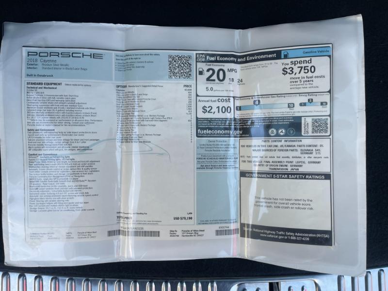 used 2018 Porsche Cayenne car, priced at $18,995
