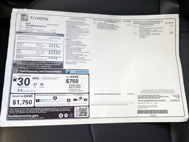 used 2025 Toyota RAV4 car, priced at $38,990