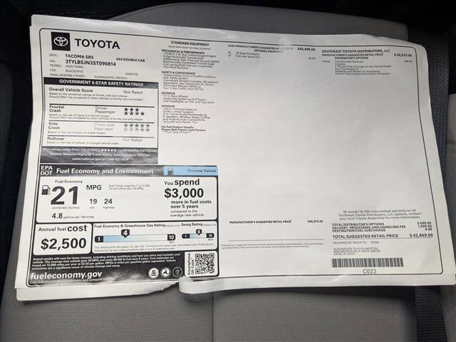 new 2025 Toyota Tacoma car, priced at $41,089