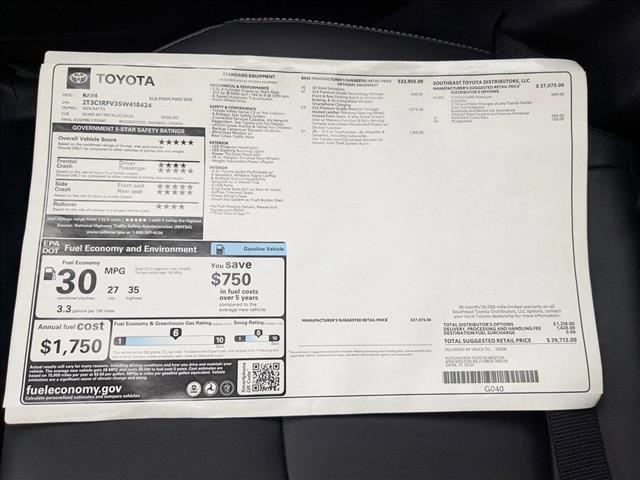 new 2025 Toyota RAV4 car, priced at $38,132