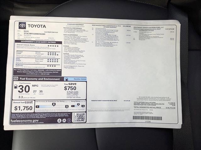 new 2025 Toyota RAV4 car, priced at $38,132