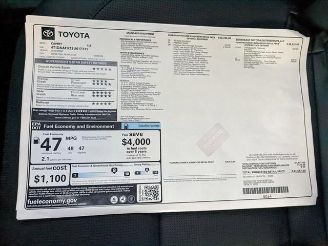 new 2025 Toyota Camry car, priced at $39,219