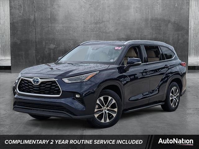used 2022 Toyota Highlander Hybrid car, priced at $37,698