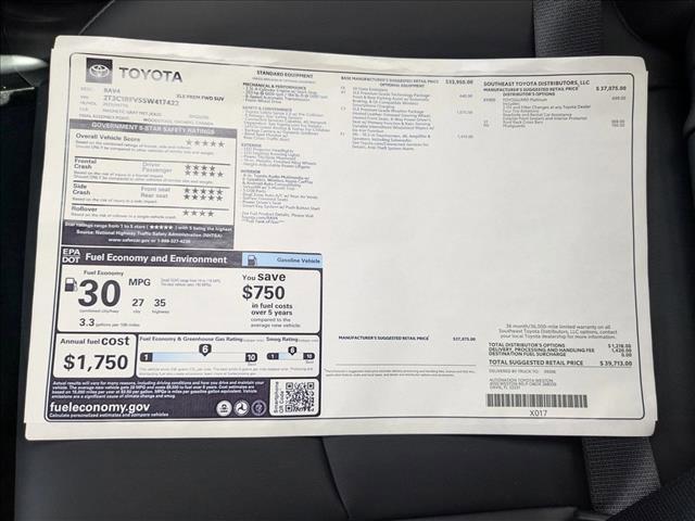 new 2025 Toyota RAV4 car, priced at $38,132