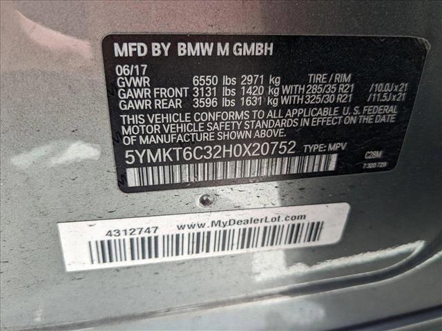 used 2017 BMW X5 M car, priced at $31,772