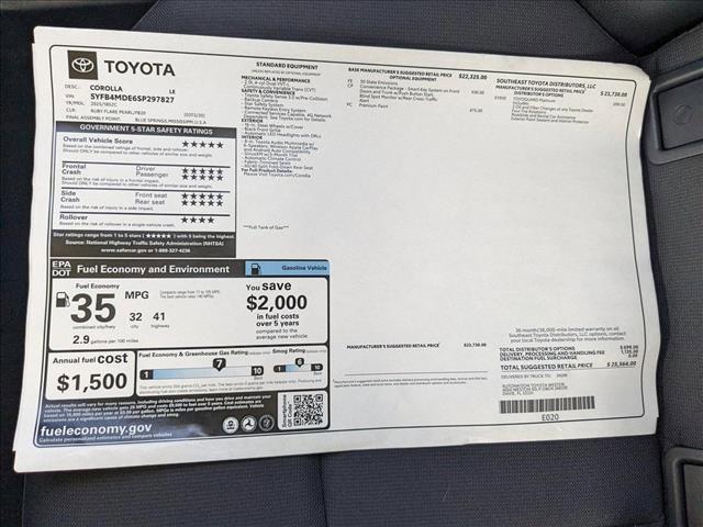 new 2025 Toyota Corolla car, priced at $24,405