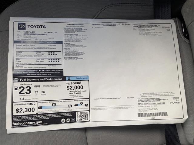 new 2025 Toyota Tacoma car, priced at $39,086
