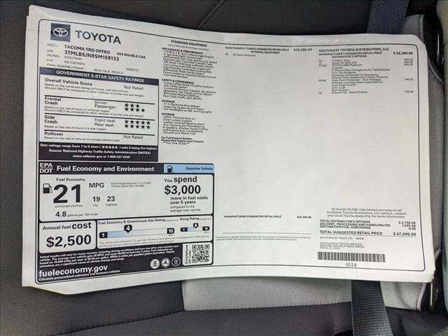 new 2025 Toyota Tacoma car, priced at $45,554