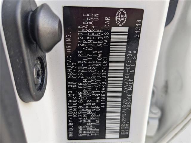 used 2020 Toyota Camry car, priced at $25,787