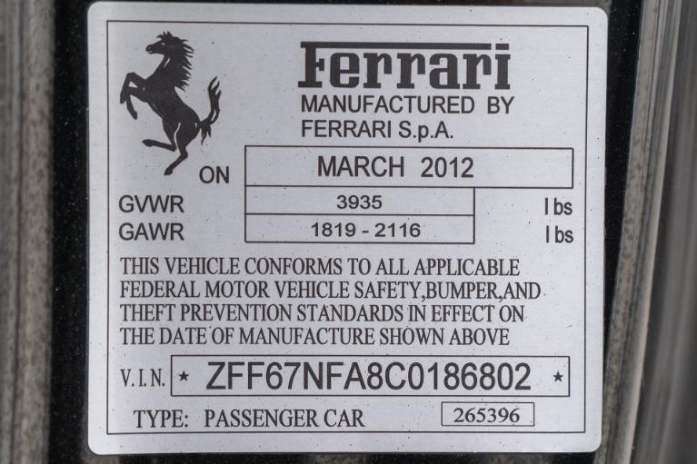 used 2012 Ferrari 458 Italia car, priced at $214,900