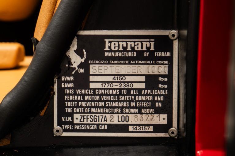 used 1990 Ferrari Testarossa car, priced at $198,950