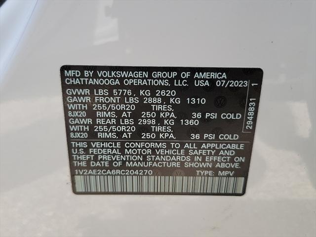 new 2024 Volkswagen Atlas Cross Sport car, priced at $52,666