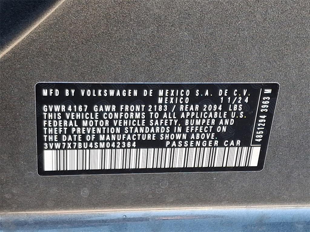 new 2025 Volkswagen Jetta car, priced at $27,532