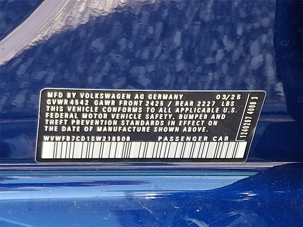 new 2025 Volkswagen Golf R car, priced at $54,614