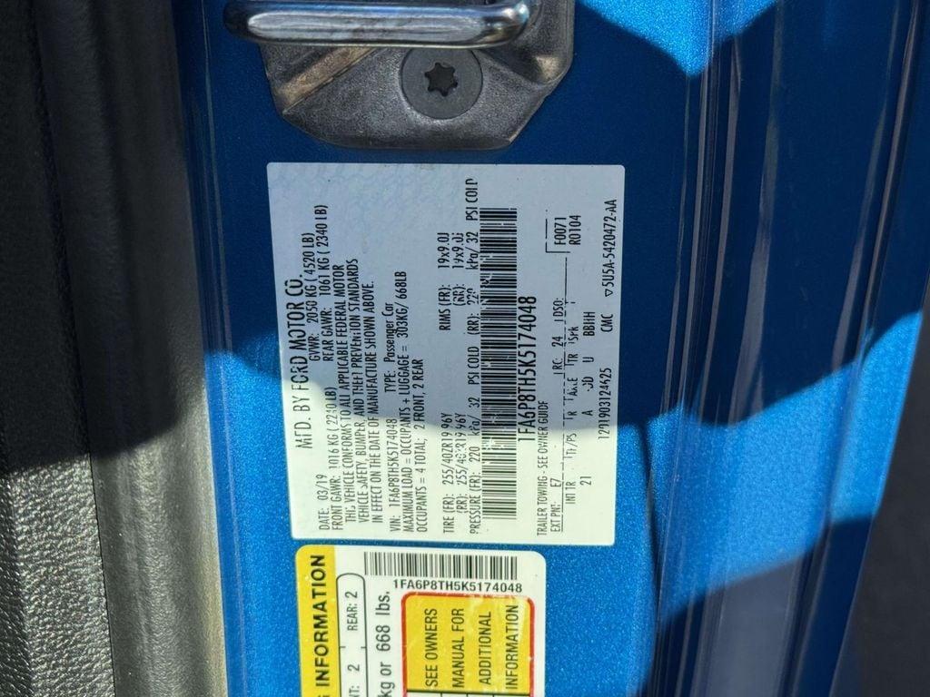 used 2019 Ford Mustang car, priced at $20,495