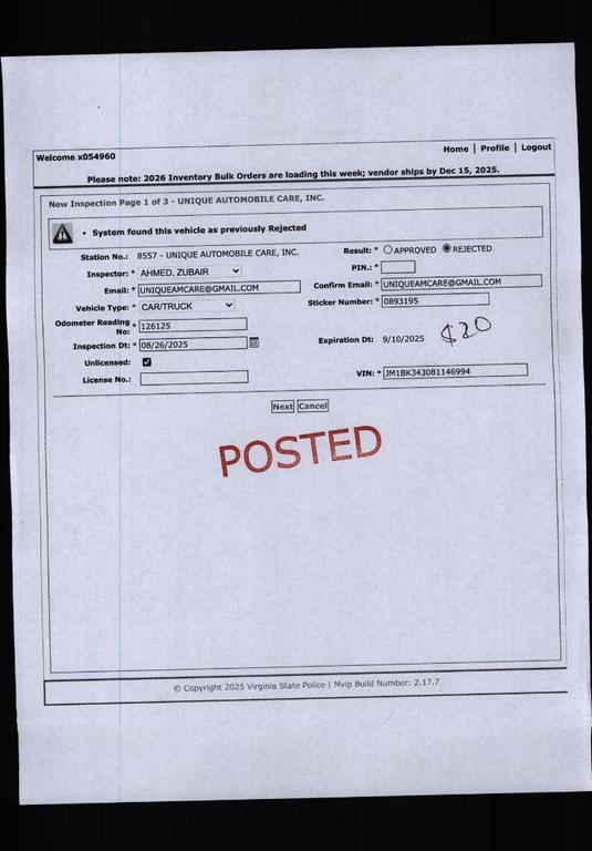 used 2008 Mazda Mazda3 car, priced at $1,195