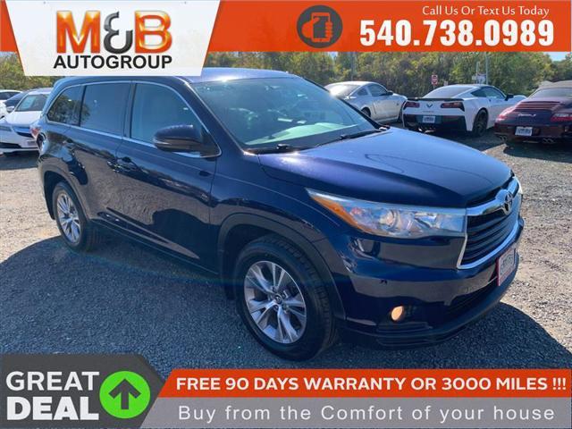 used 2016 Toyota Highlander car, priced at $16,995