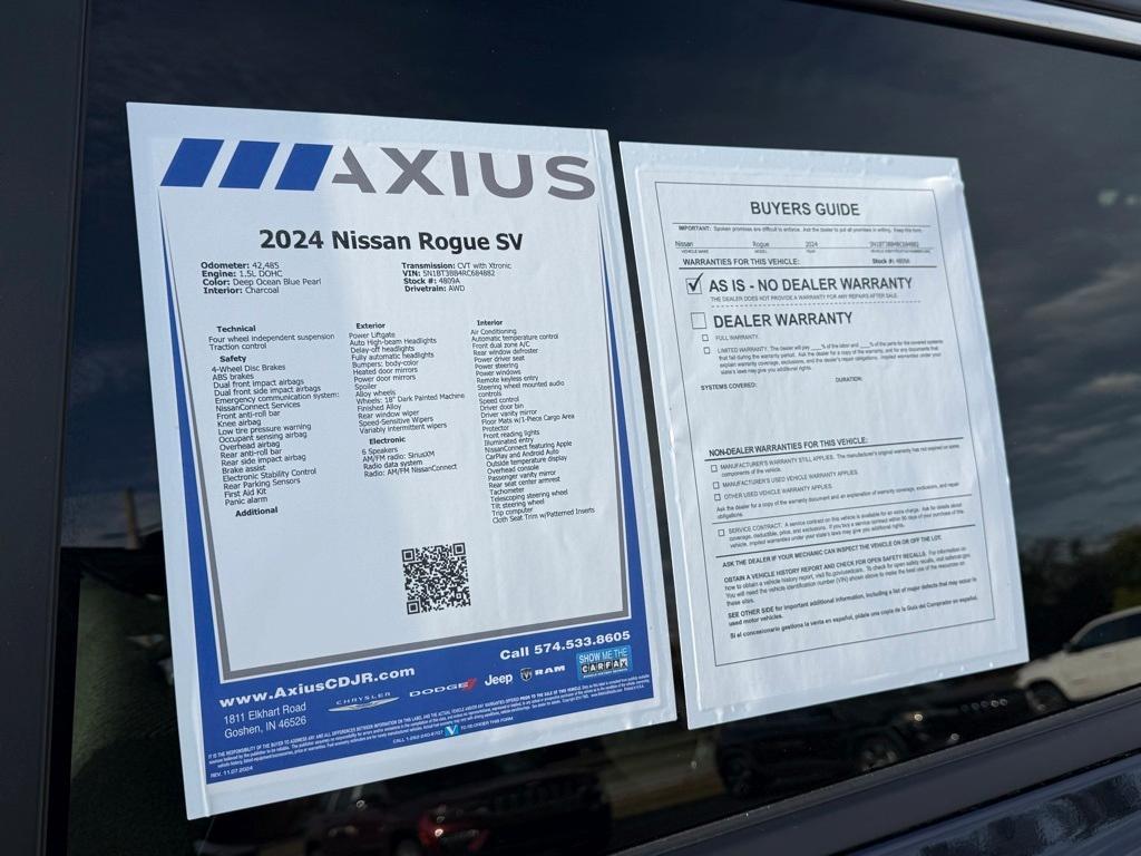 used 2024 Nissan Rogue car, priced at $22,879