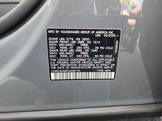 new 2026 Volkswagen Atlas Cross Sport car, priced at $55,248