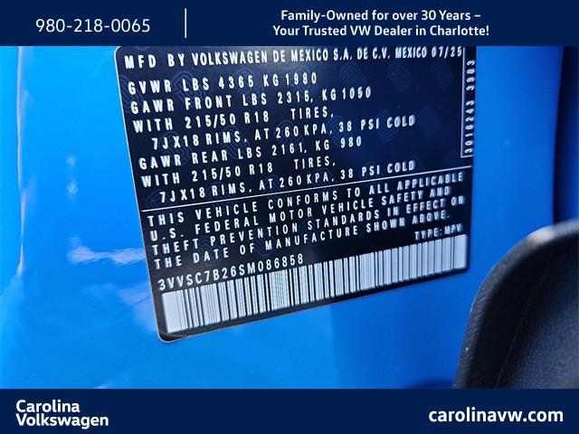 new 2025 Volkswagen Taos car, priced at $28,080