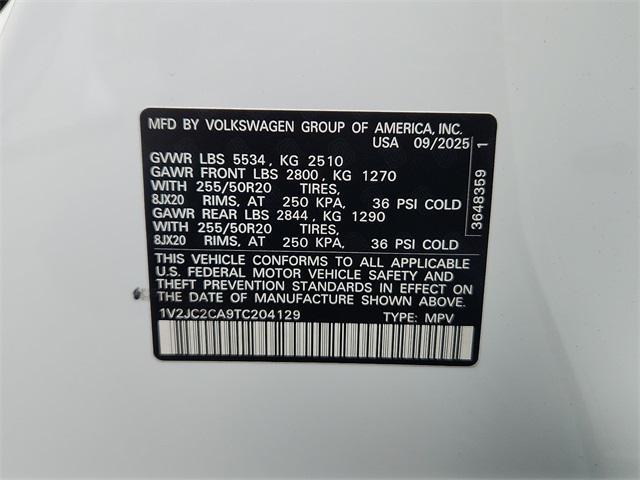 new 2026 Volkswagen Atlas Cross Sport car, priced at $45,801