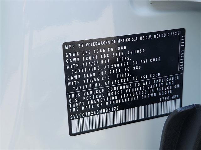 new 2025 Volkswagen Taos car, priced at $25,521