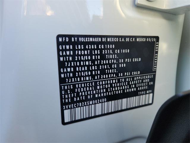 new 2025 Volkswagen Taos car, priced at $29,016