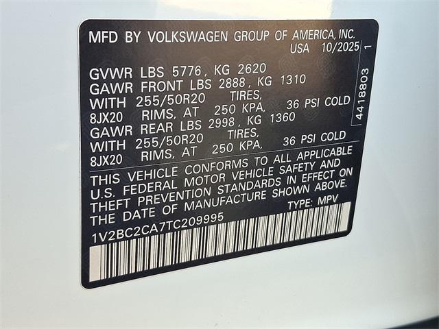 new 2026 Volkswagen Atlas Cross Sport car, priced at $50,238