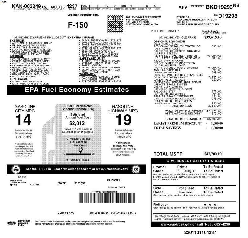 used 2011 Ford F-150 car, priced at $19,997