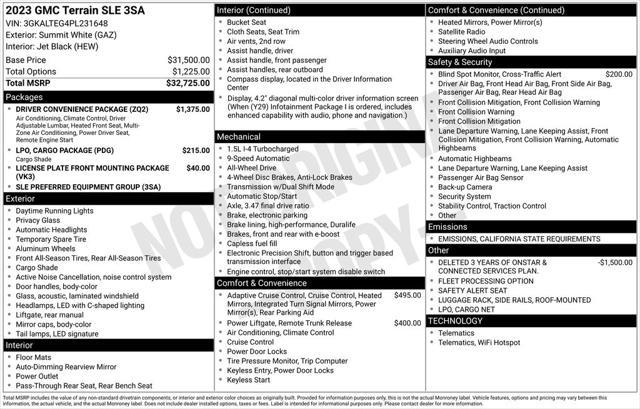 used 2023 GMC Terrain car, priced at $22,997