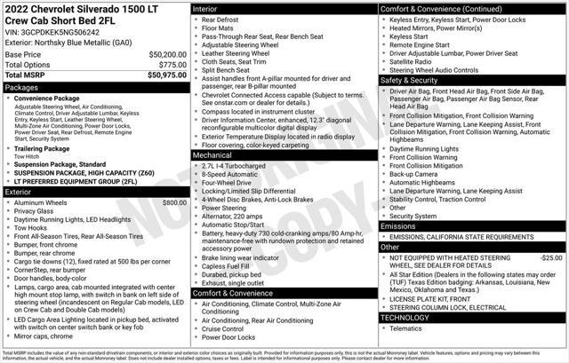 used 2022 Chevrolet Silverado 1500 car, priced at $35,777