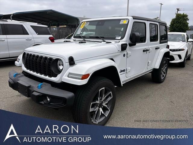 used 2024 Jeep Wrangler 4xe car, priced at $33,877