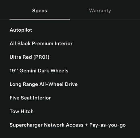 used 2025 Tesla Model Y car, priced at $36,900