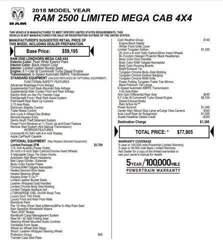 used 2018 Ram 2500 car, priced at $45,900